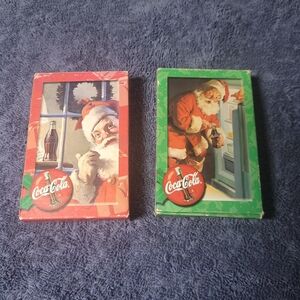Vintage Coca-Cola Santa Playing Card Set (2 Decks)